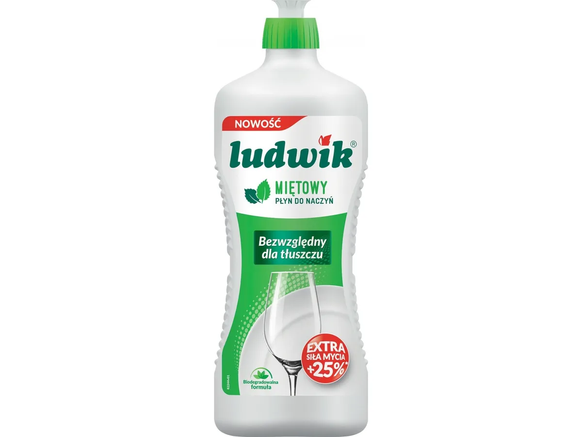 Ludwik Ludwik Dishwashing Liquid, Mint, 900G