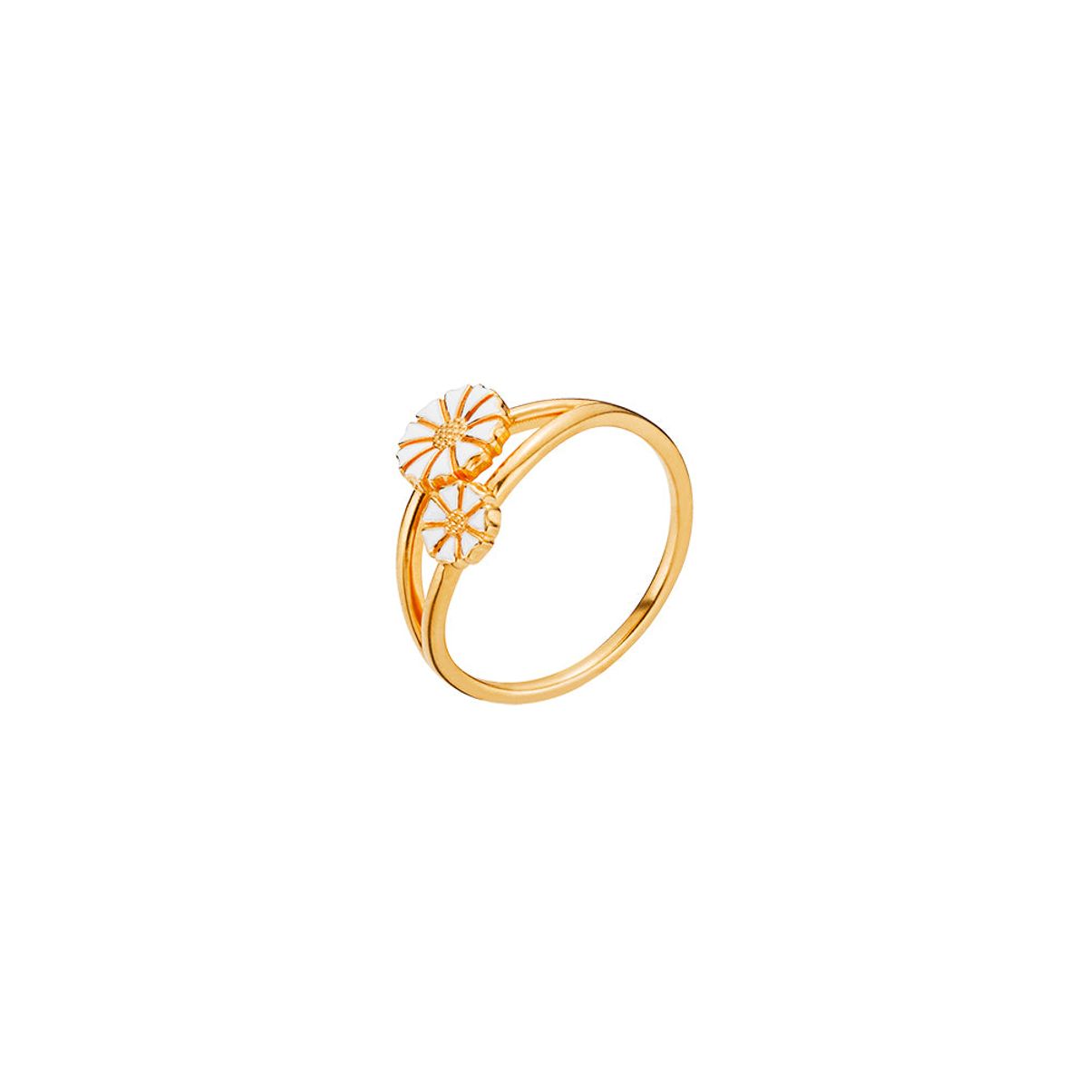 Lund Copenhagen - Marguerit ring med 2 blomster - 9075008-M