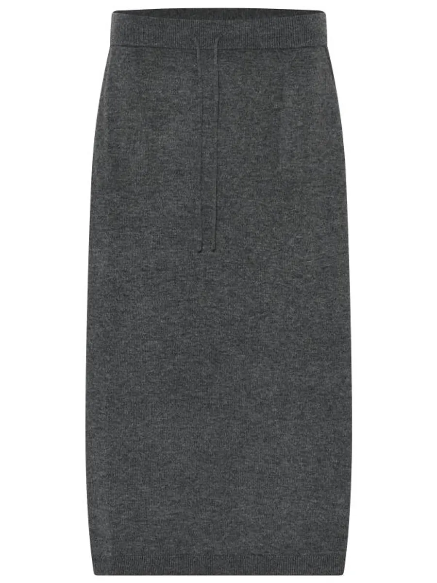 Lundgaard Kjole - Alpaca Skirt - Grey Melange