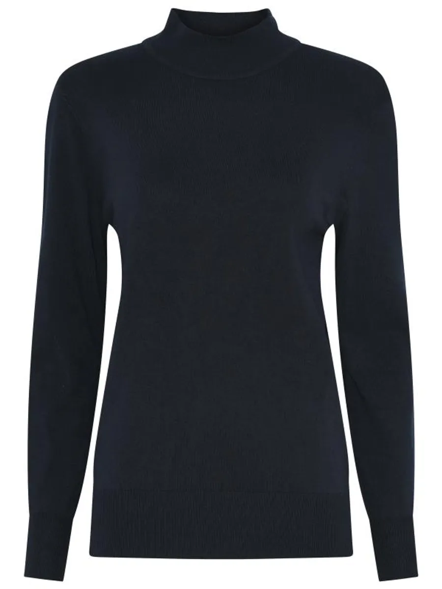 Lundgaard strik turtleneck - Mørk Navy