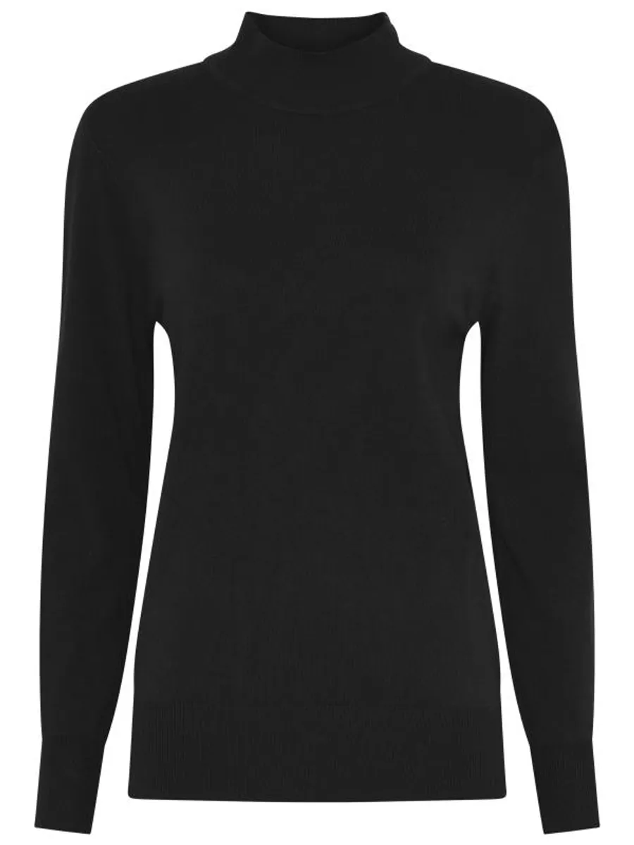 Lundgaard strik turtleneck - Sort