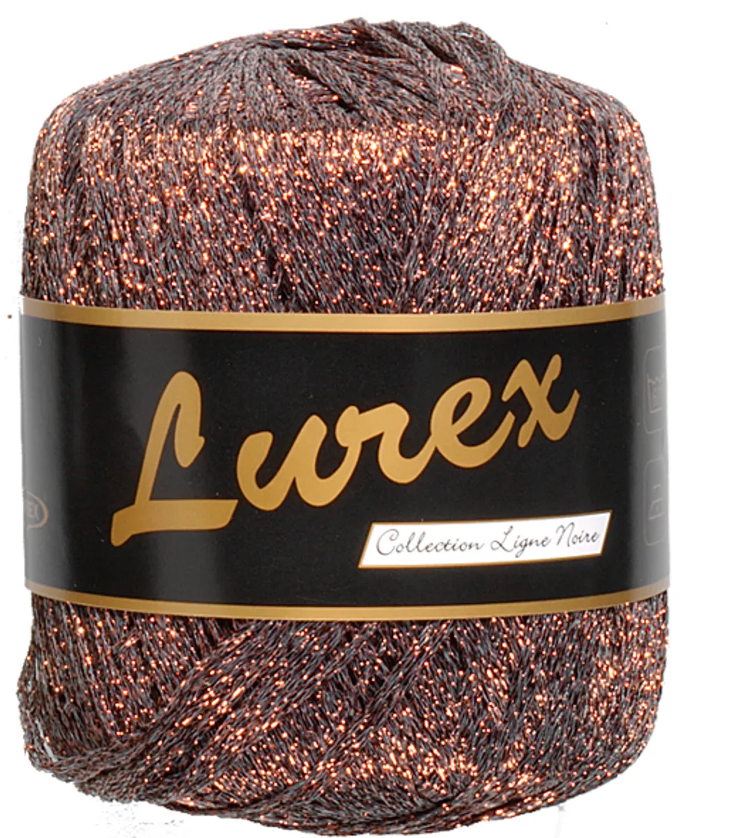 Lurex glimmergarn, bronze, 25 g, nr. 15