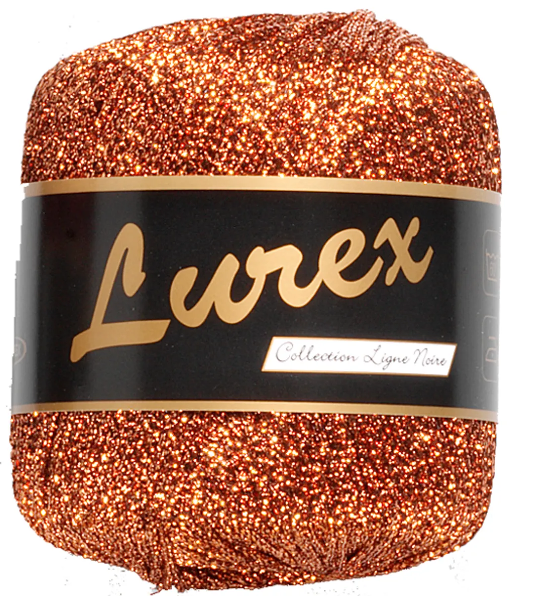 Lurex glimmergarn, kobber, 25 g, nr. 14