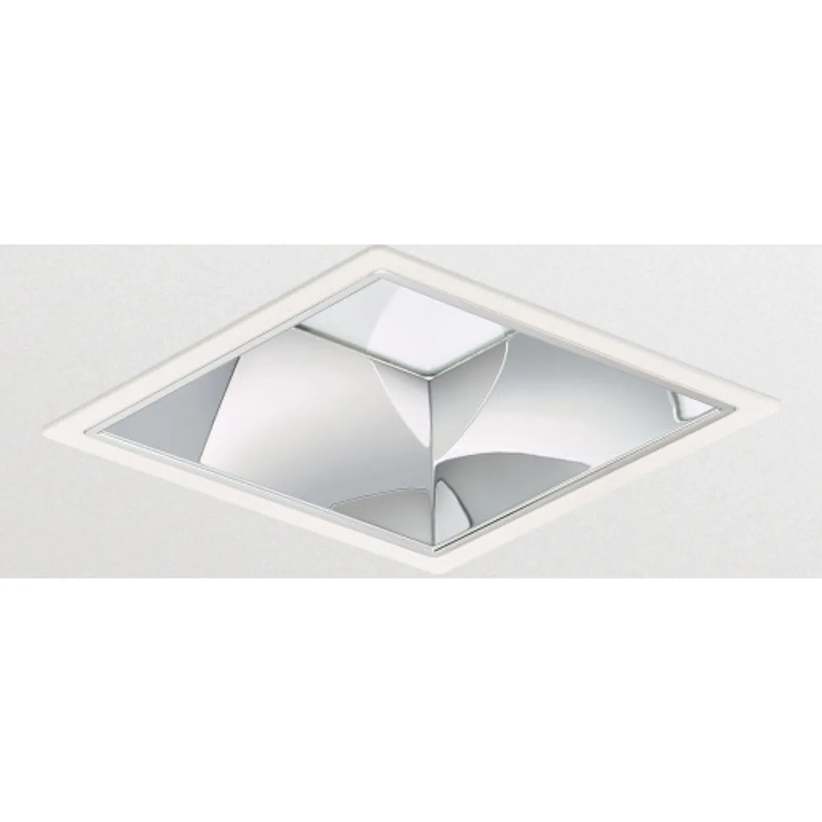 Luxspace Downlight Kvadratisk DN572B 1200lm/840 blank reflektor hvid