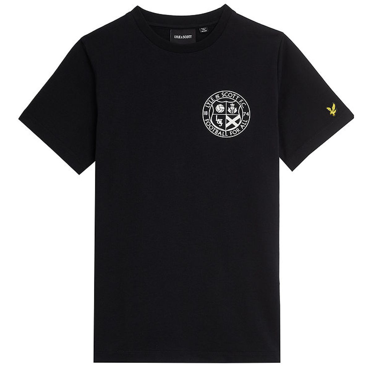 Lyle & Scott T-shirt - Football Logo - Jet Black