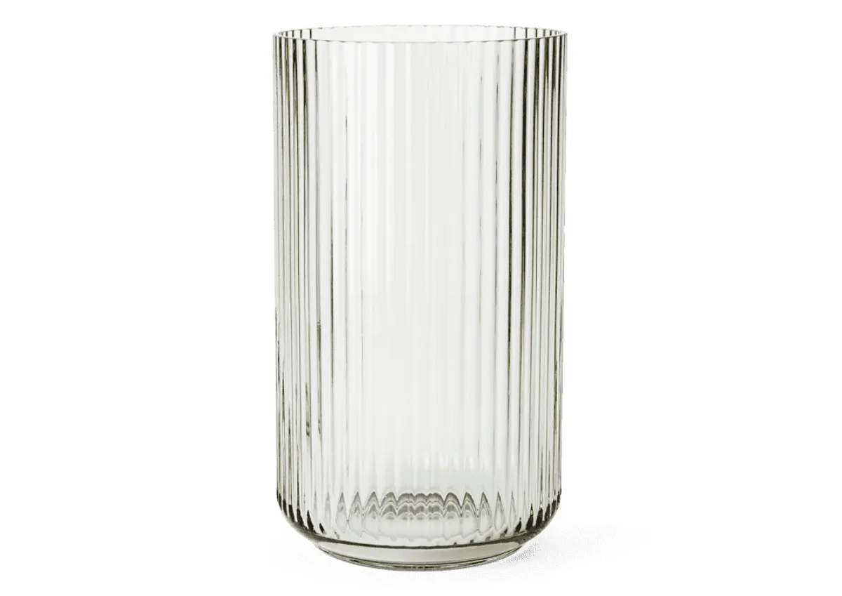 Lyngby Porcelæn - Lyngby Vase H31 cm smoke mundblæst glas