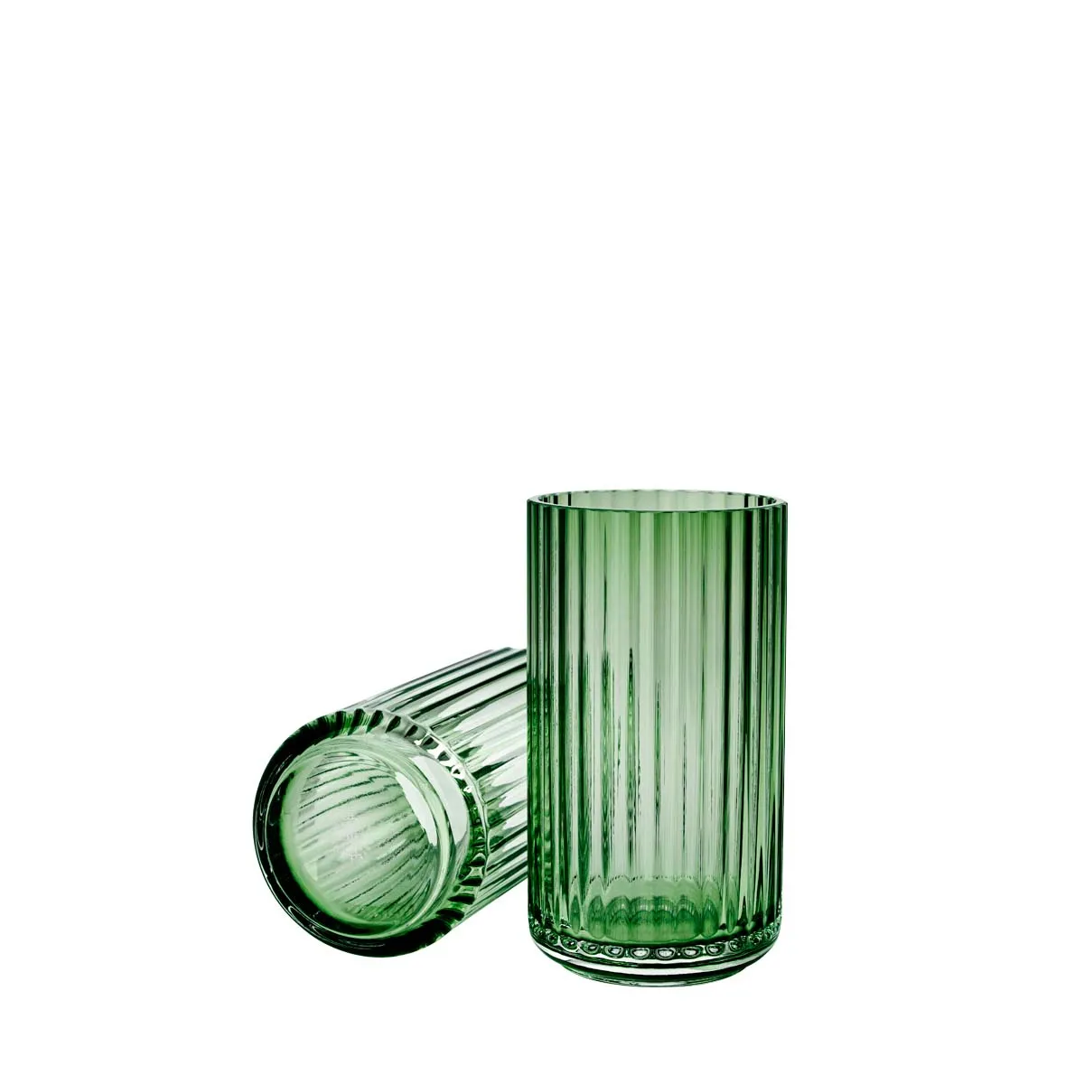 Lyngby Porcelæn - Lyngbyvase H20 copenhagen green mundblæst glas