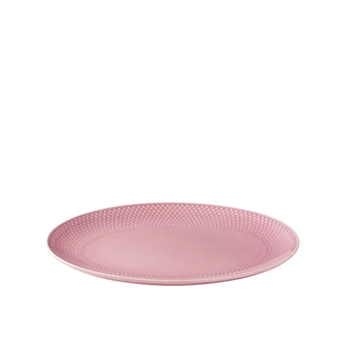 Lyngby Porcelæn Rhombe Color Ovalt Serveringsfad Rosa