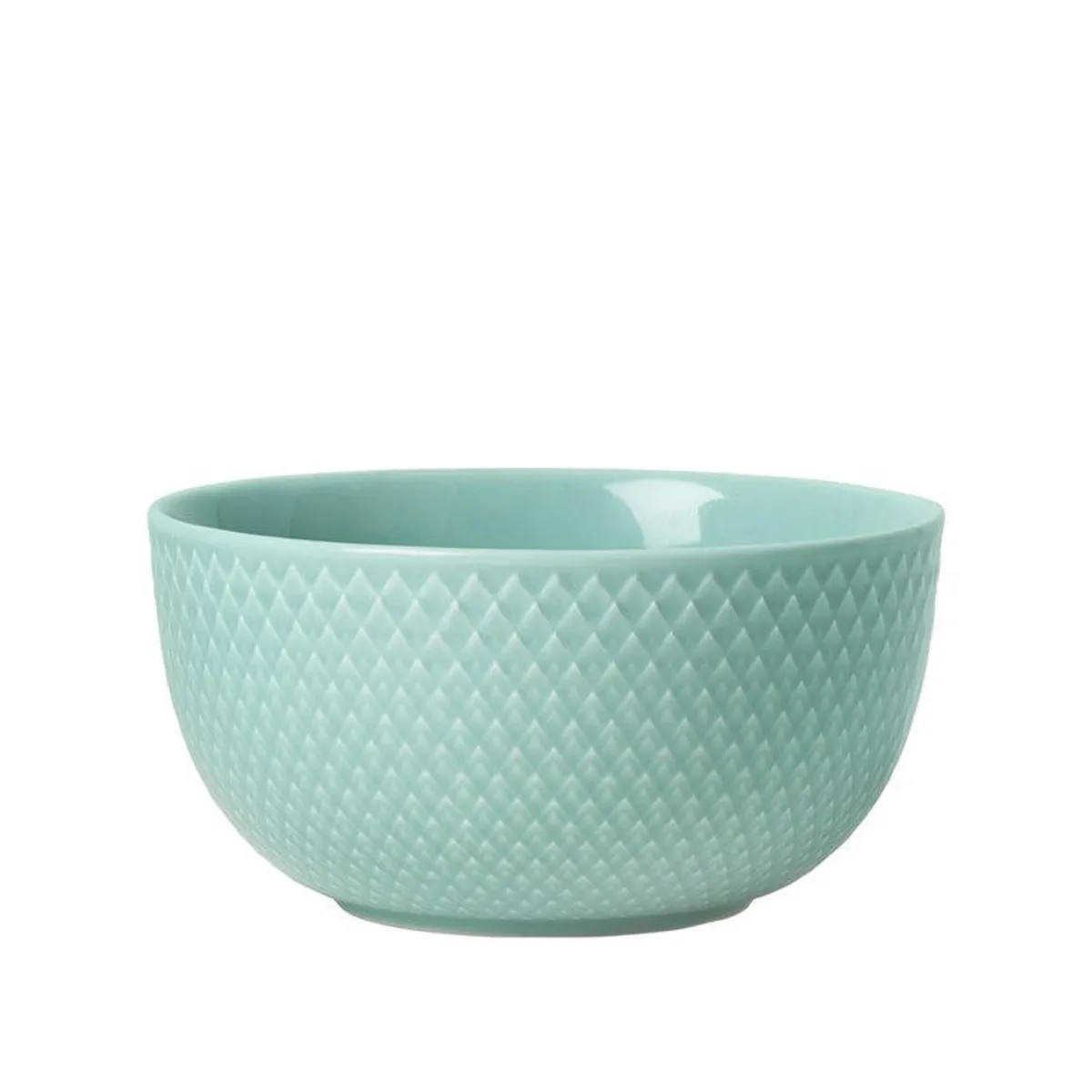 Lyngby Porcelæn Rhombe Color Skål Aqua Ø13 cm