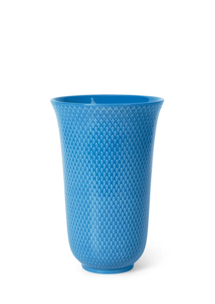 Lyngby Porcelæn - Rhombe Color Vase H20 cm blå