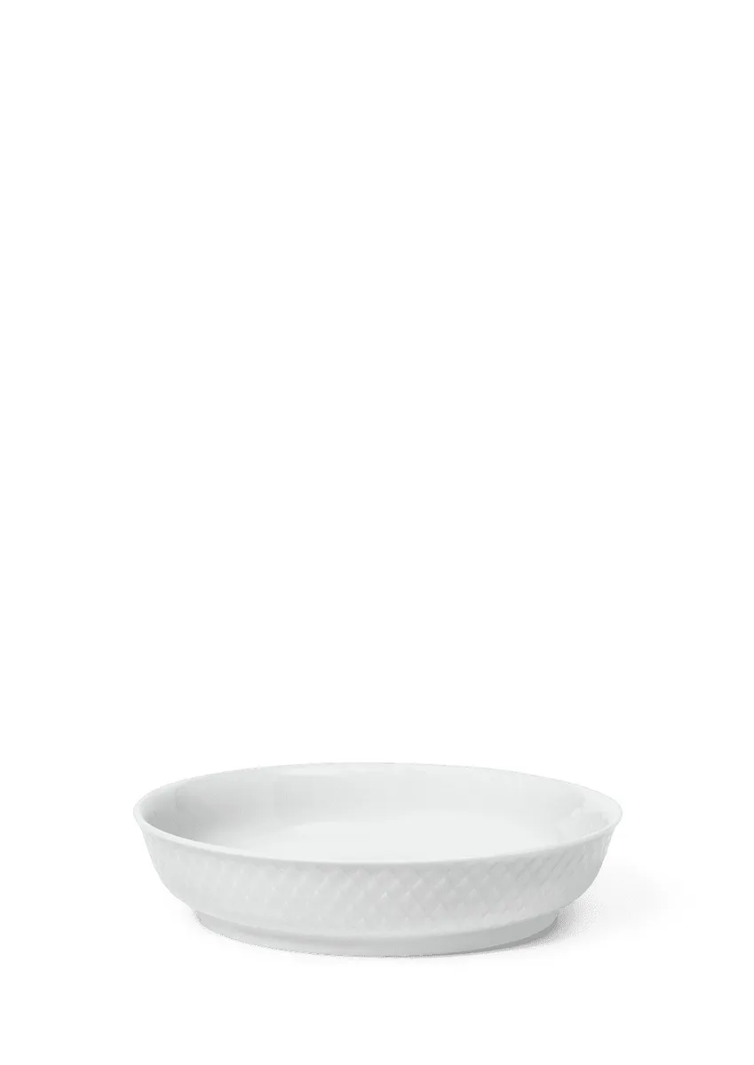 Lyngby Porcelæn - Rhombe Desserttallerken Ø16 cm hvid