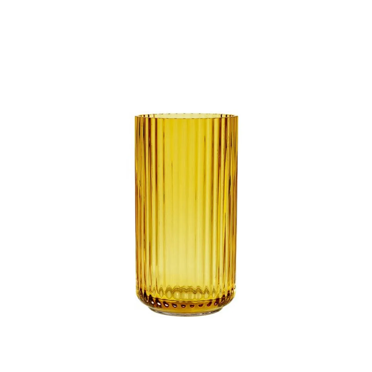 Lyngby Vase Glas Amber H20,5 cm