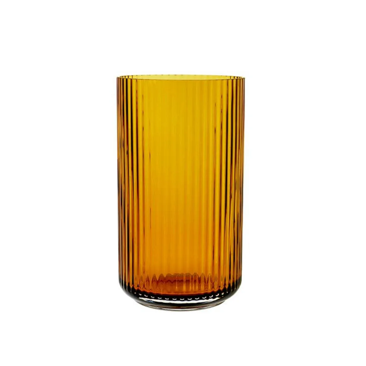 Lyngby Vase Glas Amber H31 cm