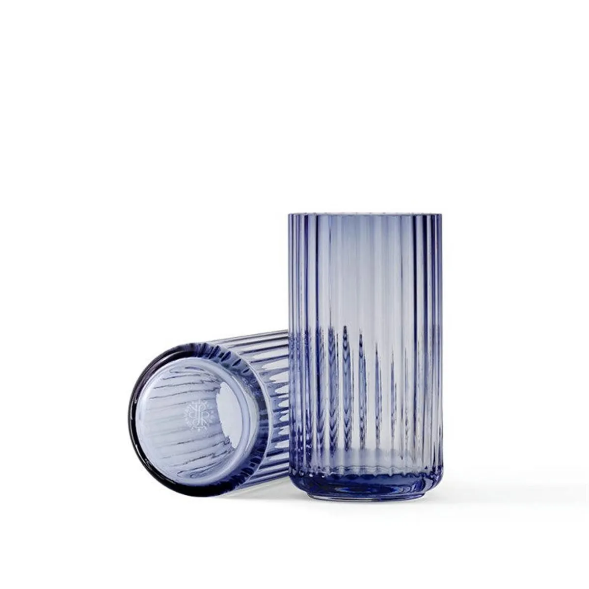 Lyngby Vase Glas Midnight Blue H15,5 cm