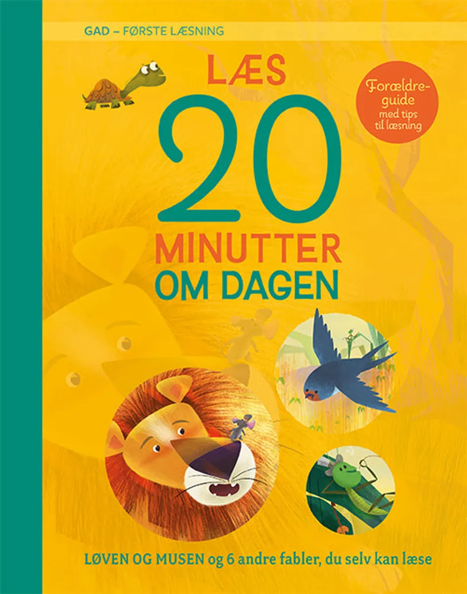 Læs 20 minutter om dagen: Løven og musen og 6 andre fabler, du selv kan læse.