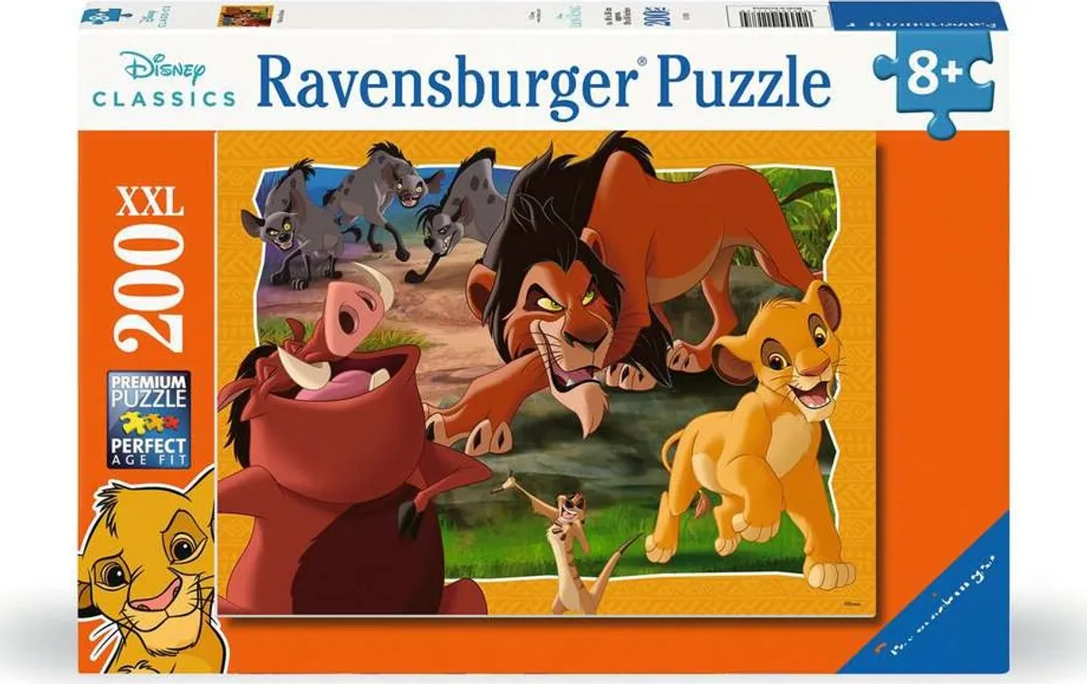 Løvernes Konge Puslespil - Disney Classics - 200 Xxl Brikker - Ravensburger