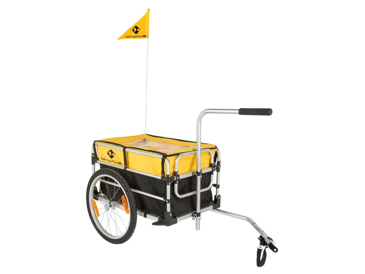 M-Wave Stalwart Carry Fold 1 - Cykeltrailer - Foldbar - Pulverlakeret aluminiumstel