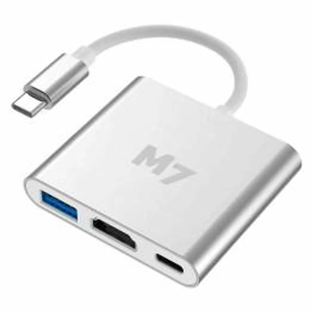 M7 USB-C HDMI Dock (USB, HDMI og USB-C)