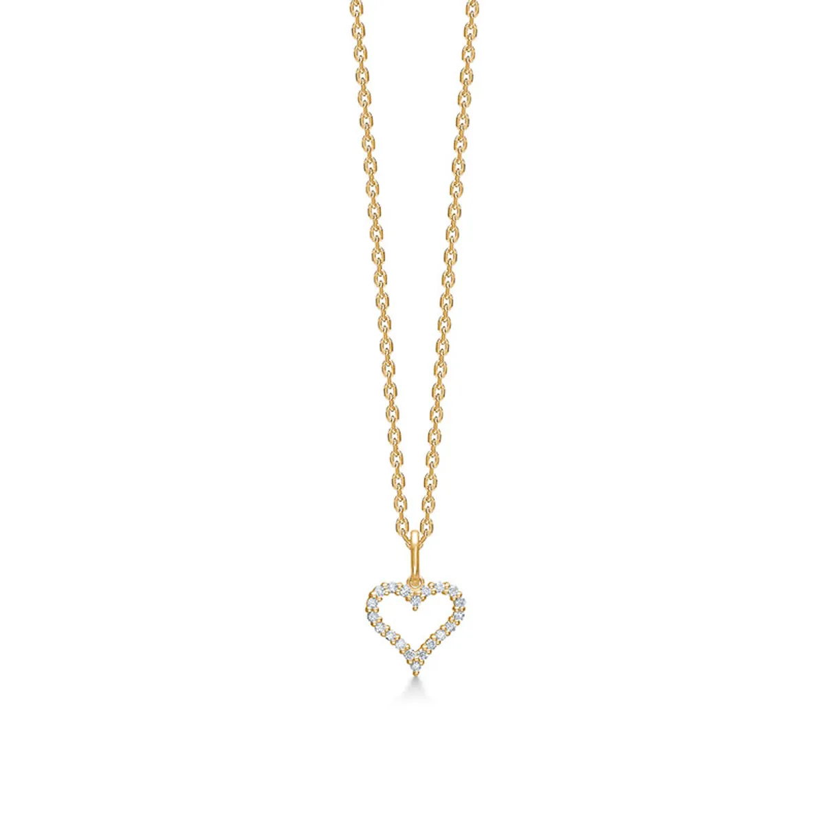 Mads Z Tender Heart 14 kt. guld vedhæng med brillanter 0,12 ct. W.SI