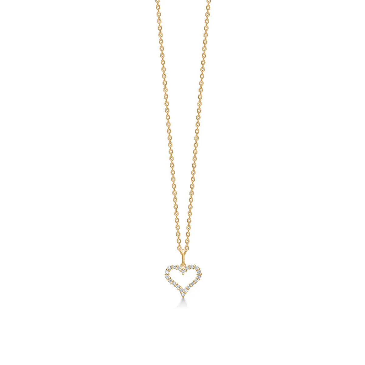 Mads Z Tender Heart 14 kt. guld vedhæng med brillanter 0,20 ct. W.SI