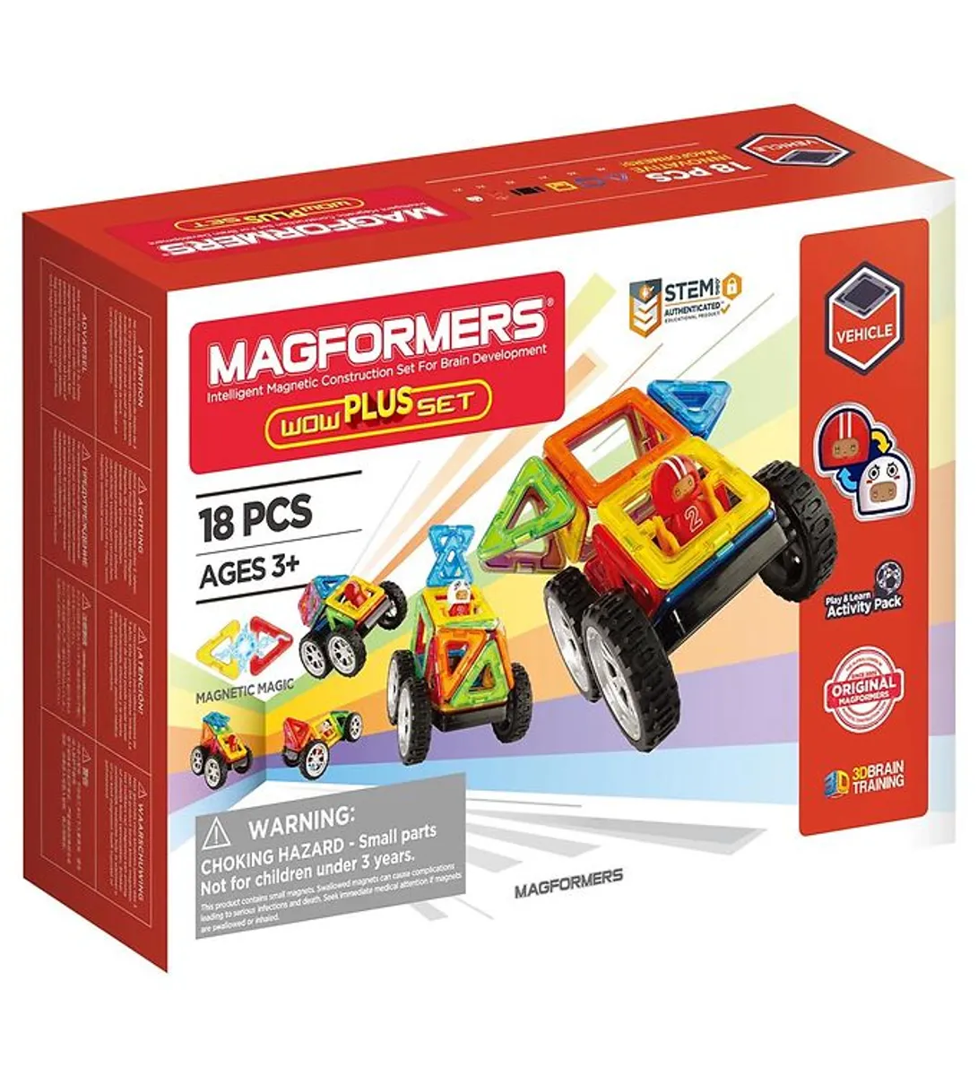 Magformers Wow Plus Sæt - 18 Dele