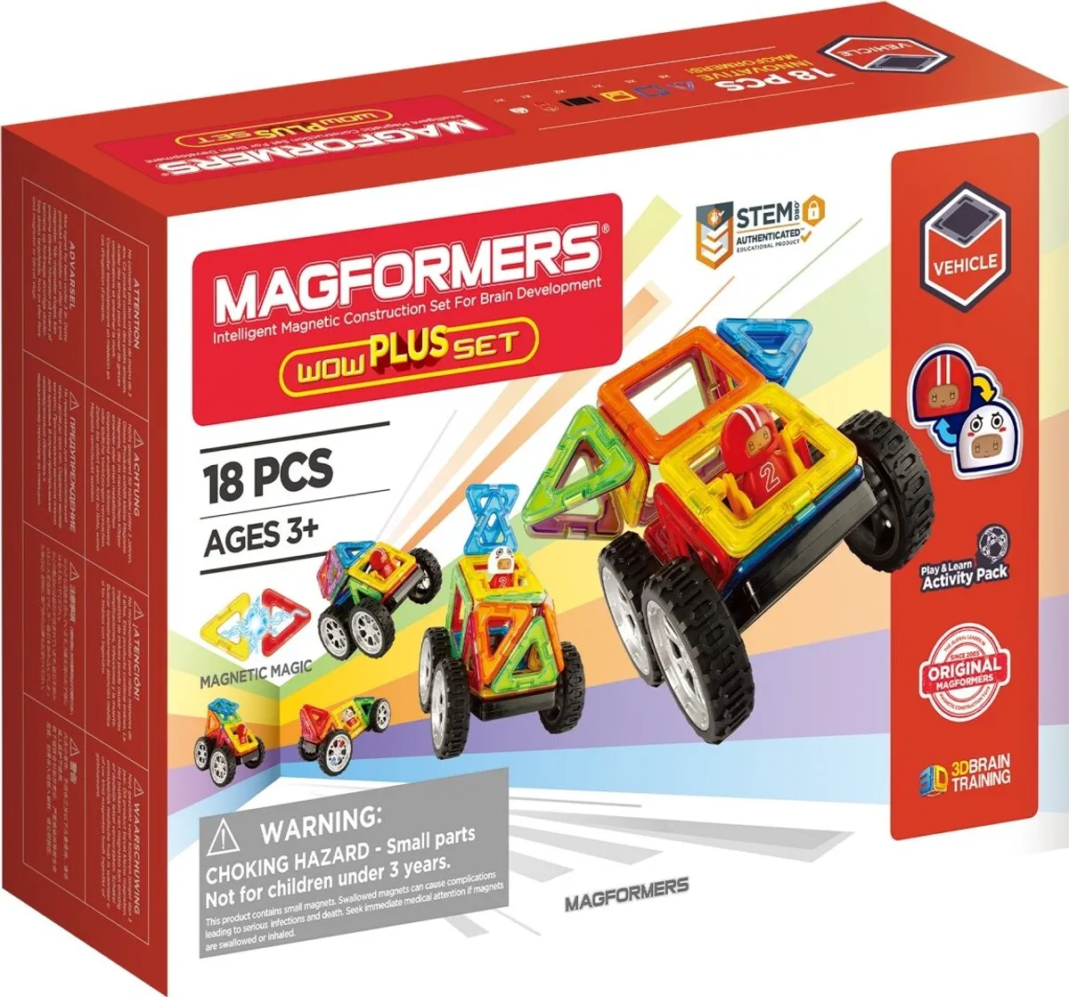 Magformers - Wow Plus Sæt - 18 Dele