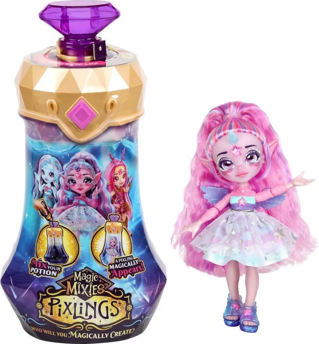 Magic Mixies - Pixlings Dukke - Unia Lilla - Series 1