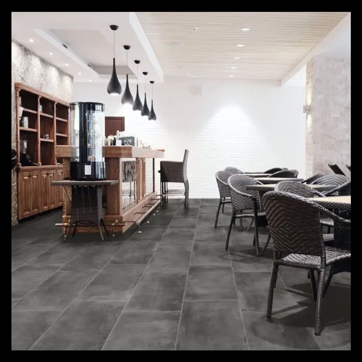 Magica Pietra Limestone Black Rett. - 30x60 flise