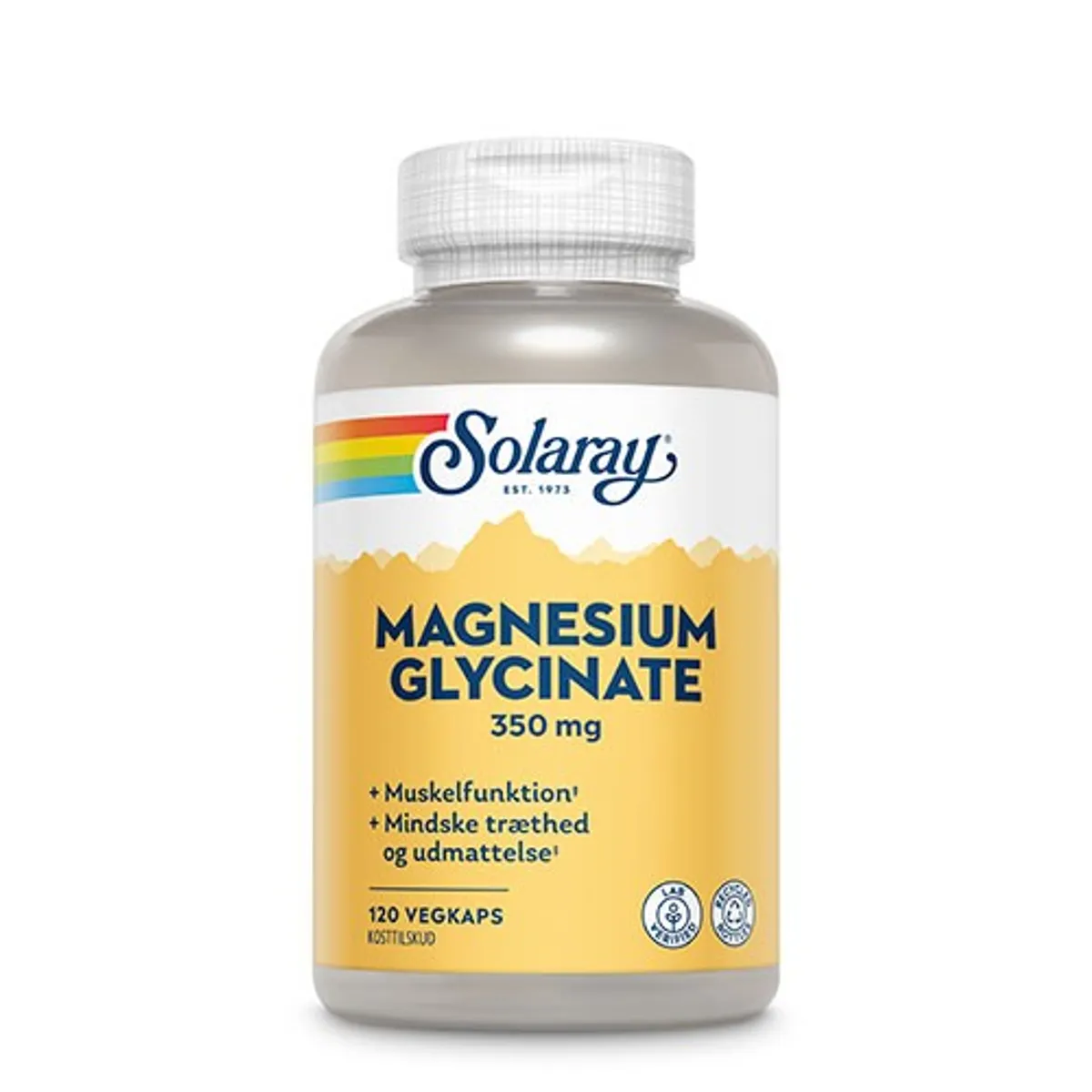 Magnesium Glycinate - 120 kapsler - Solaray