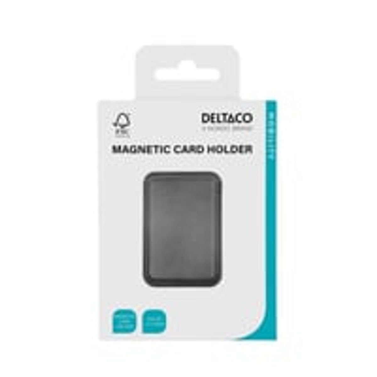 Magnetic cardholder, suitable for MagSafe, black