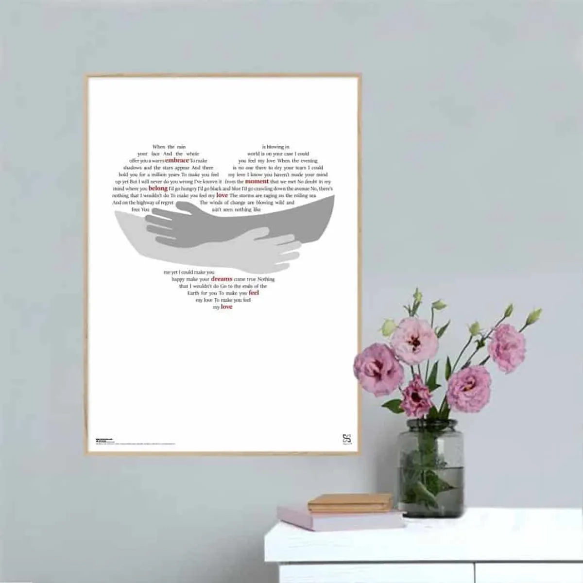 Make You Feel My Love - Bob Dylan - Songshape plakat - 15 x 21 cm / XS / lodret