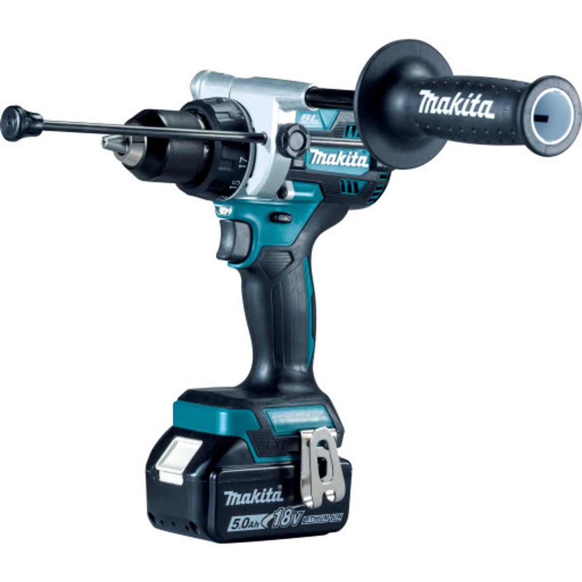 Makita slagboremaskine DHP486RTJ, 2 x 18 V/5,0 Ah