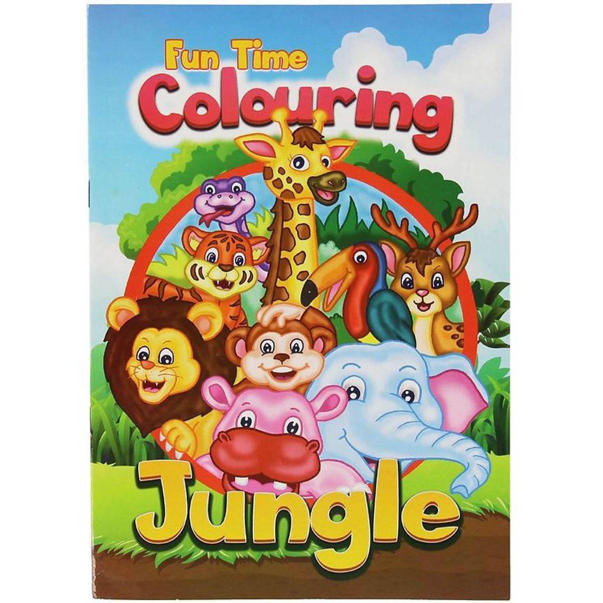 Malebog - Fun Time Colouring Jungle - 16 Sider