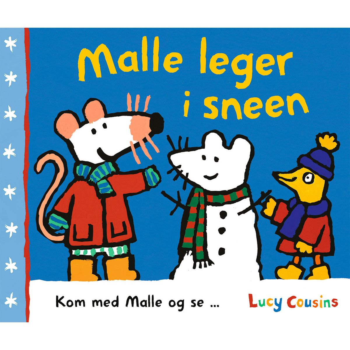 Malle leger i sneen