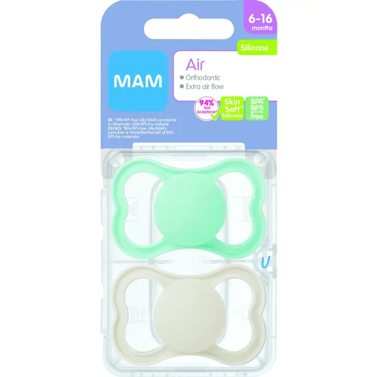 MAM Air Silicone Neutral 6-16m