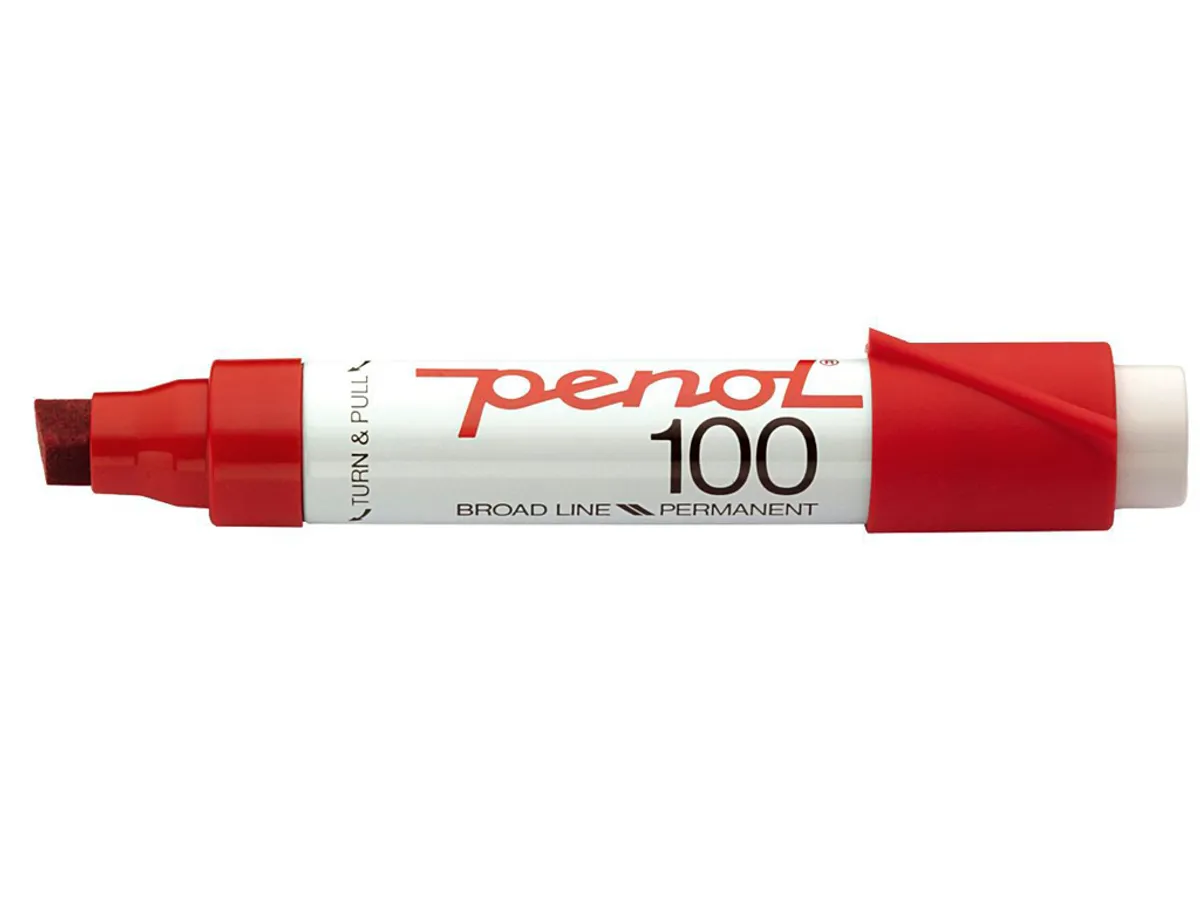 Marker Penol 100 rød