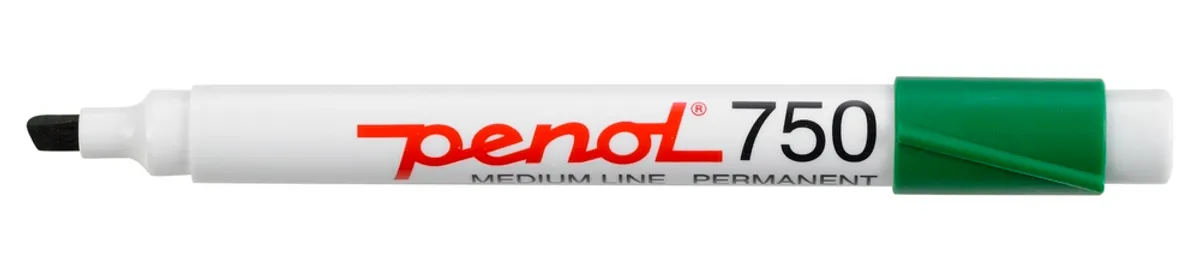 Marker Penol 750 2-5mm grøn permanent