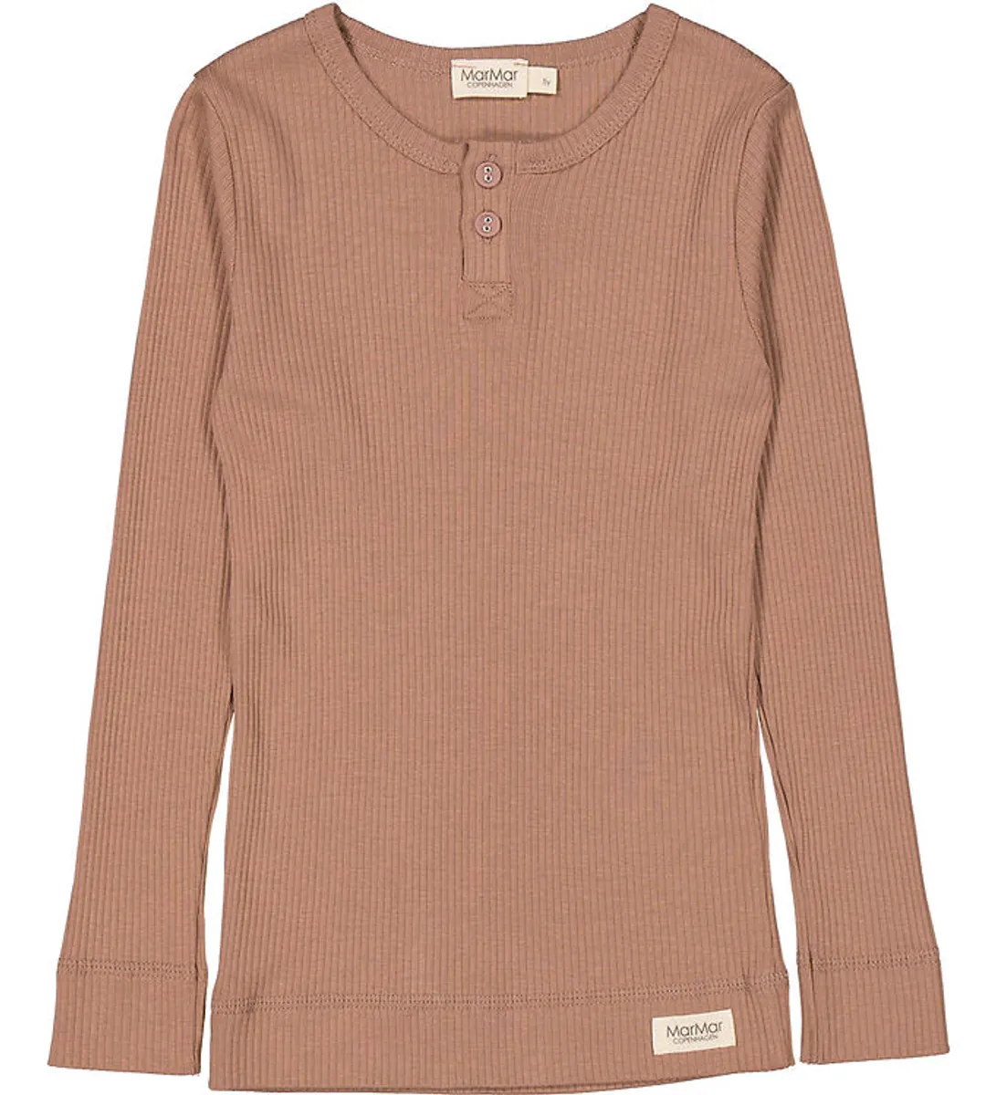 MarMar Bluse - Rib - Modal - Powder Taupe