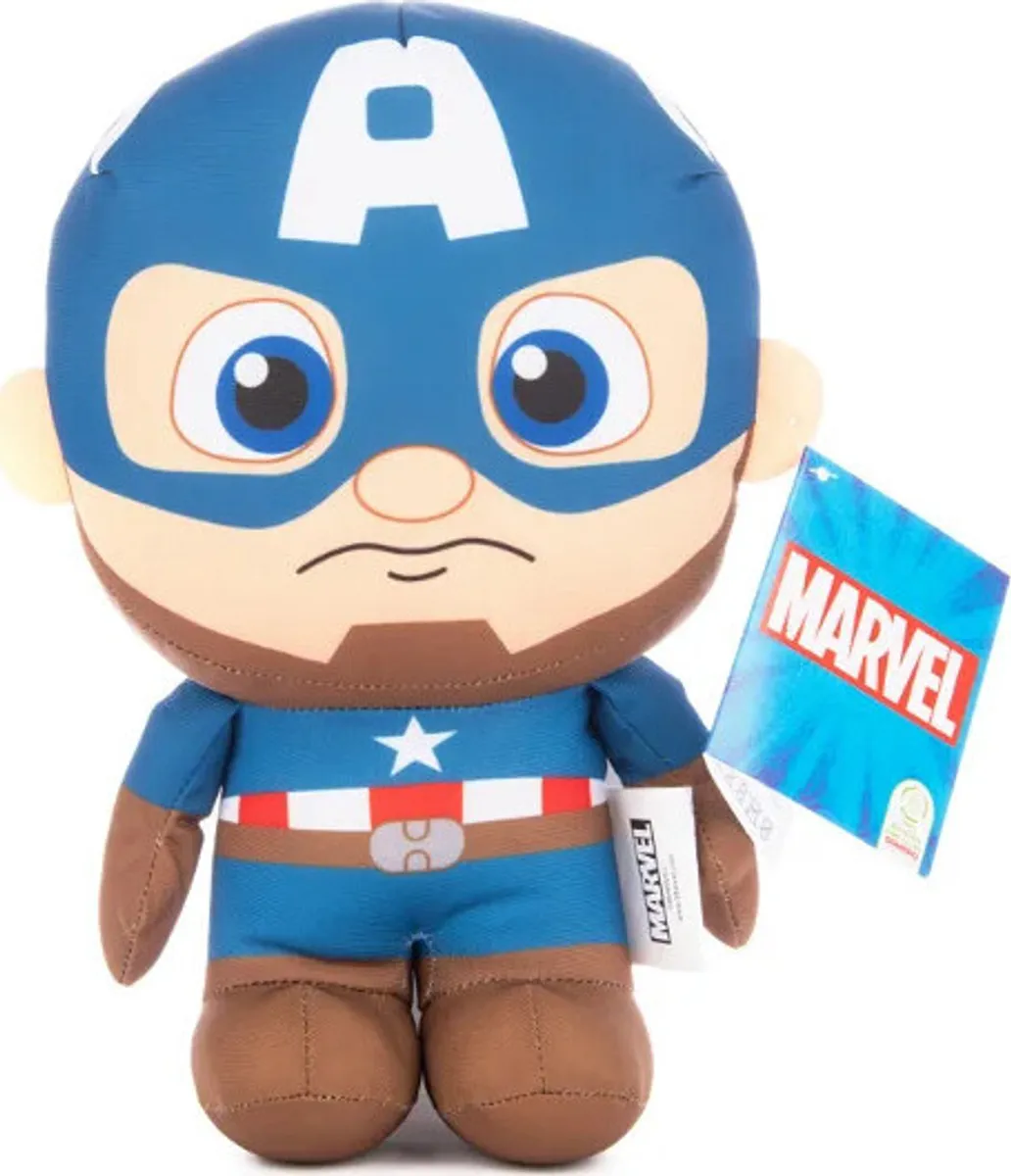 Marvel Bamse Med Lyd - Captain America - Disney - 28 Cm