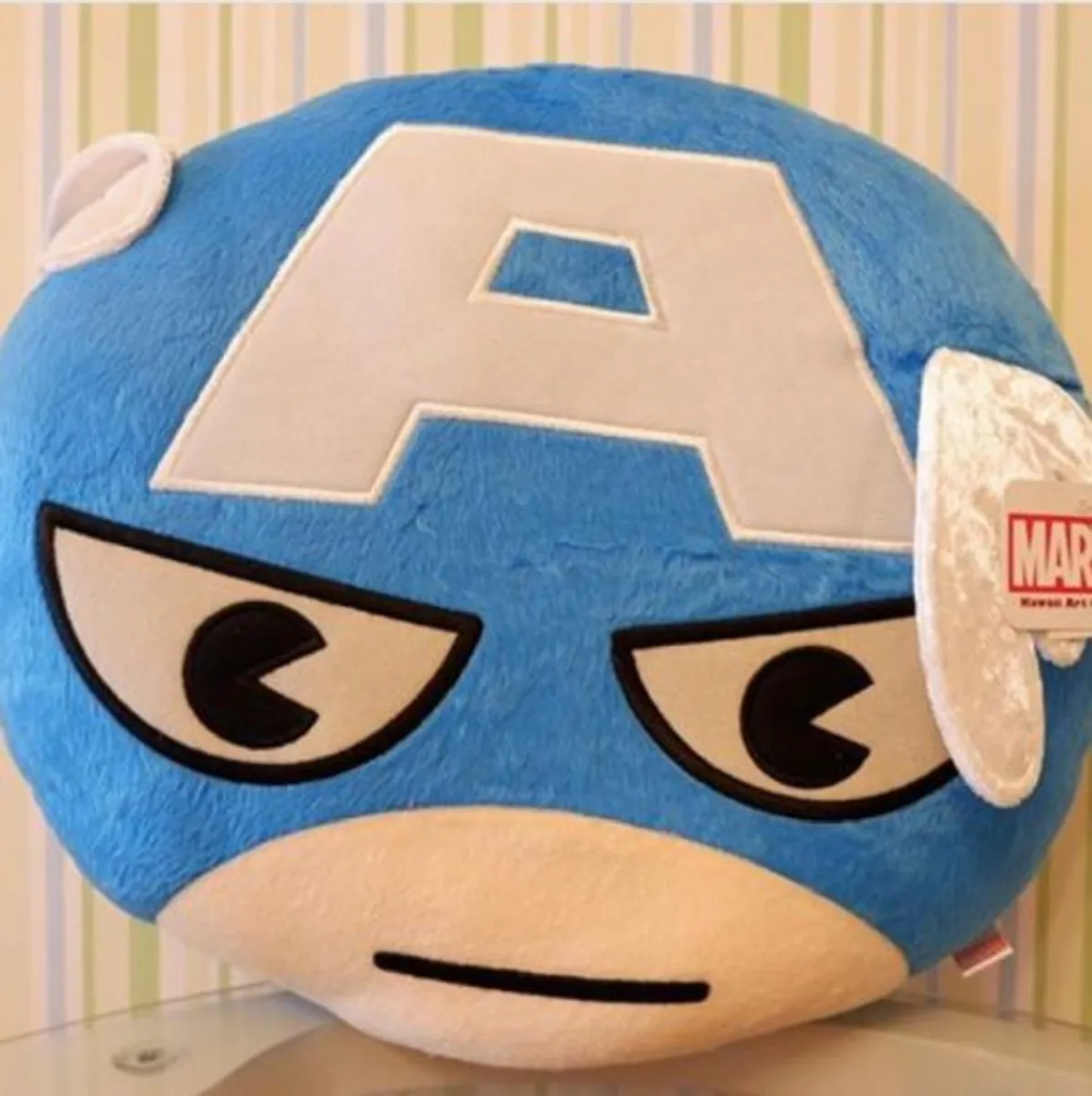 Marvel - Captain America - Pillow/Pude - Super nuttet og blÃ¸d - Plush/Bamse - 30x39cm