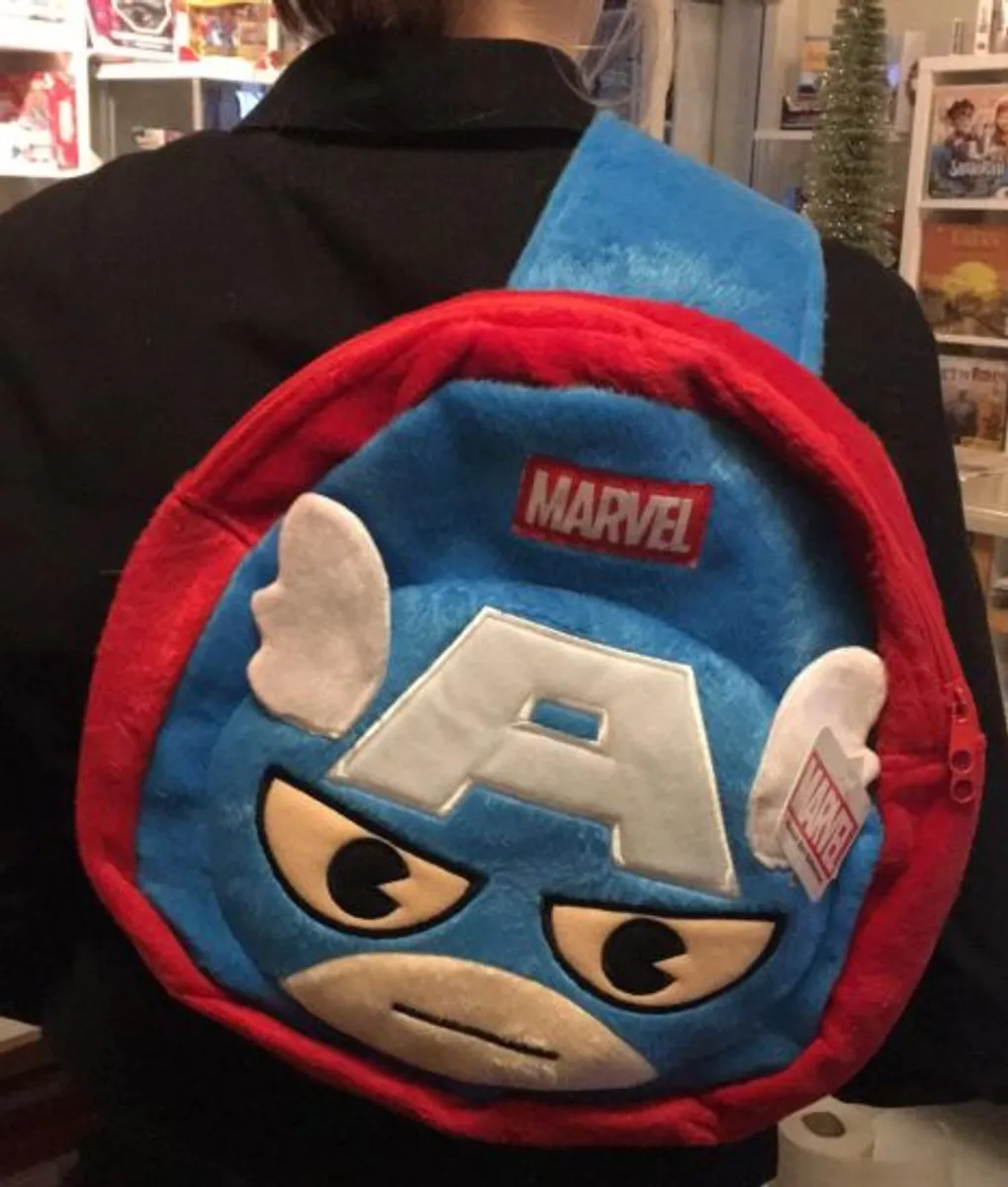 Marvel - Captain America - Skoletaske/RygsÃ¦k Backpack - Bag/Taske