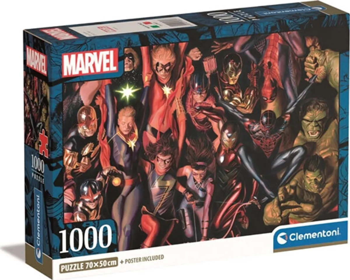 Marvel Puslespil - 1000 Brikker - Clementoni