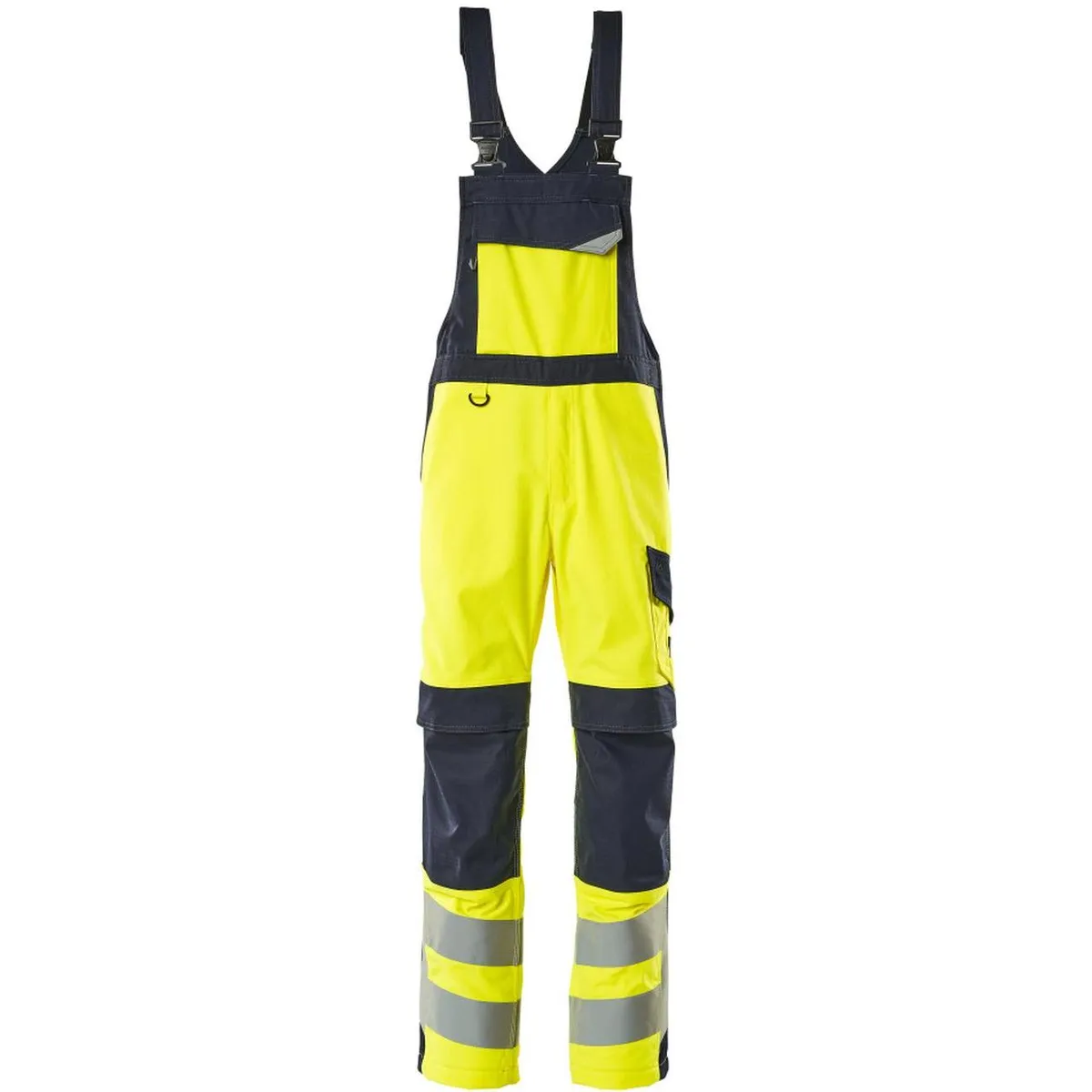 Mascot 13869-216 Multisafe Davos Overall med knælommer hi-vis gul/mørk marine 82C66