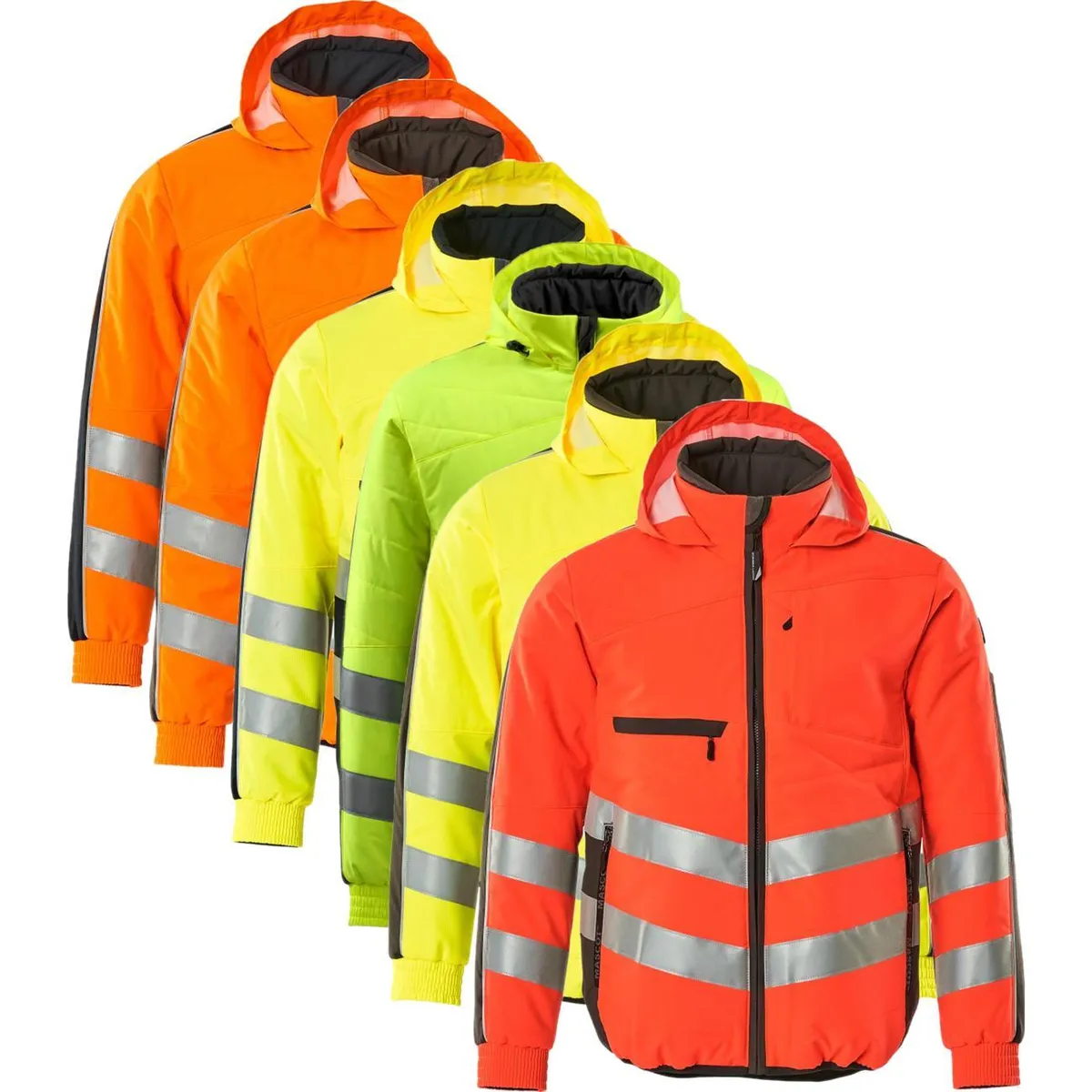 Mascot 15515-249 Safe supreme Dartford Jakke hi-vis gul/mørk marine 4XL