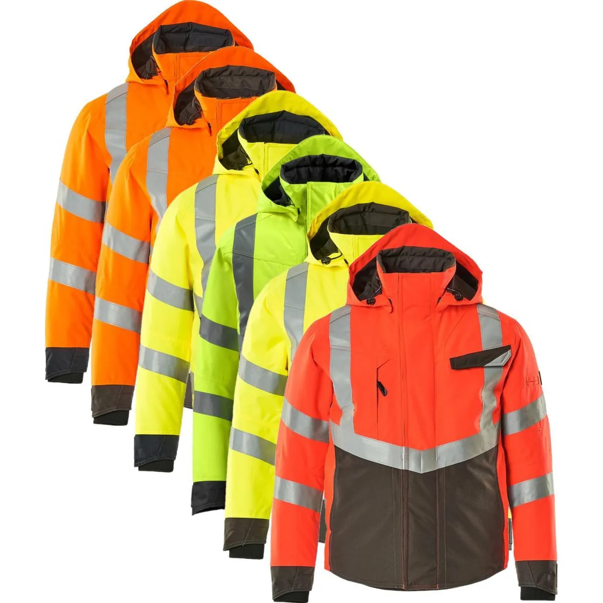 Mascot 15535-231 Safe supreme Hastings Vinterjakke hi-vis gul/mørk marine 2XL