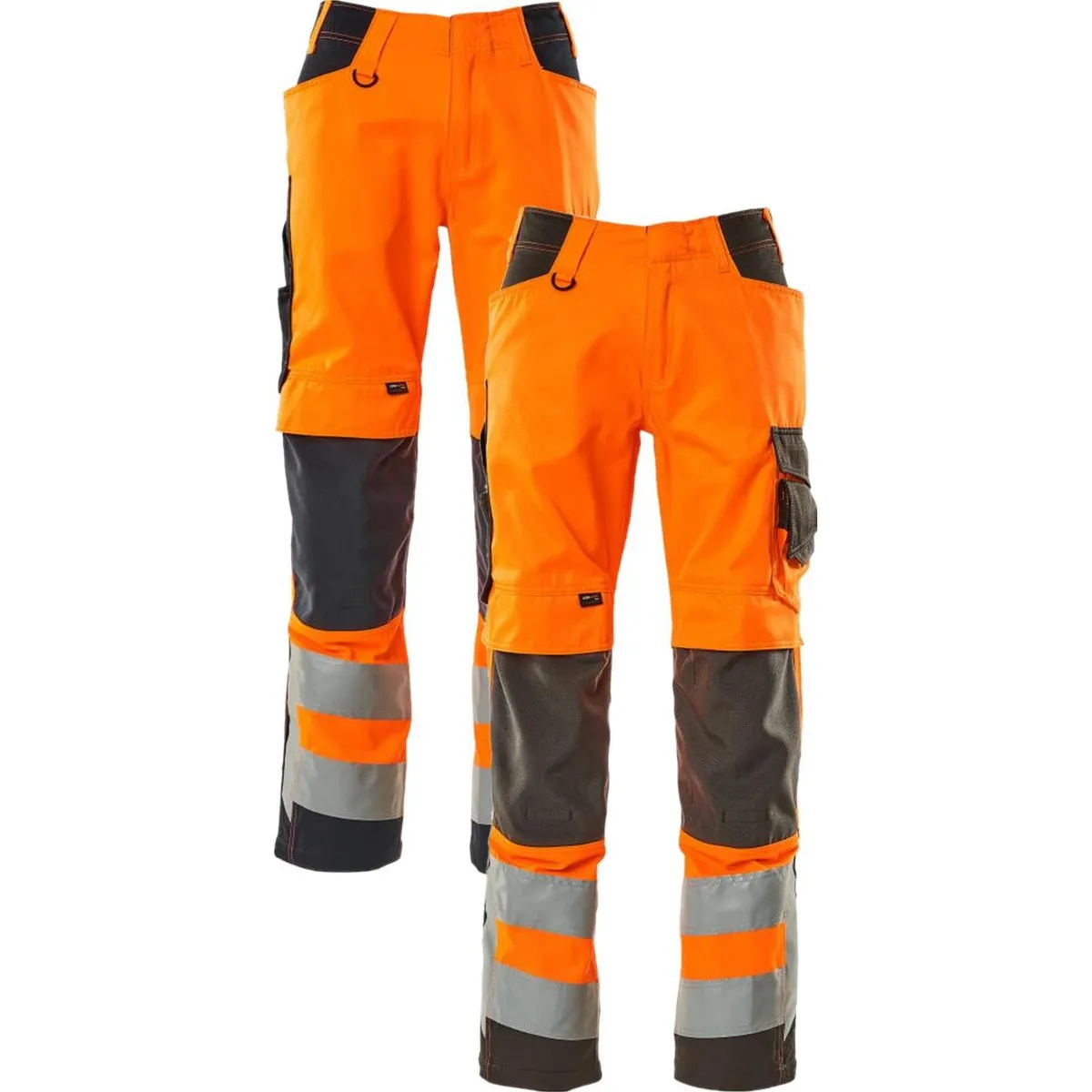 Mascot 20879-236 Safe supreme Bukser med knælommer hi-vis orange/mørk marine 90C48