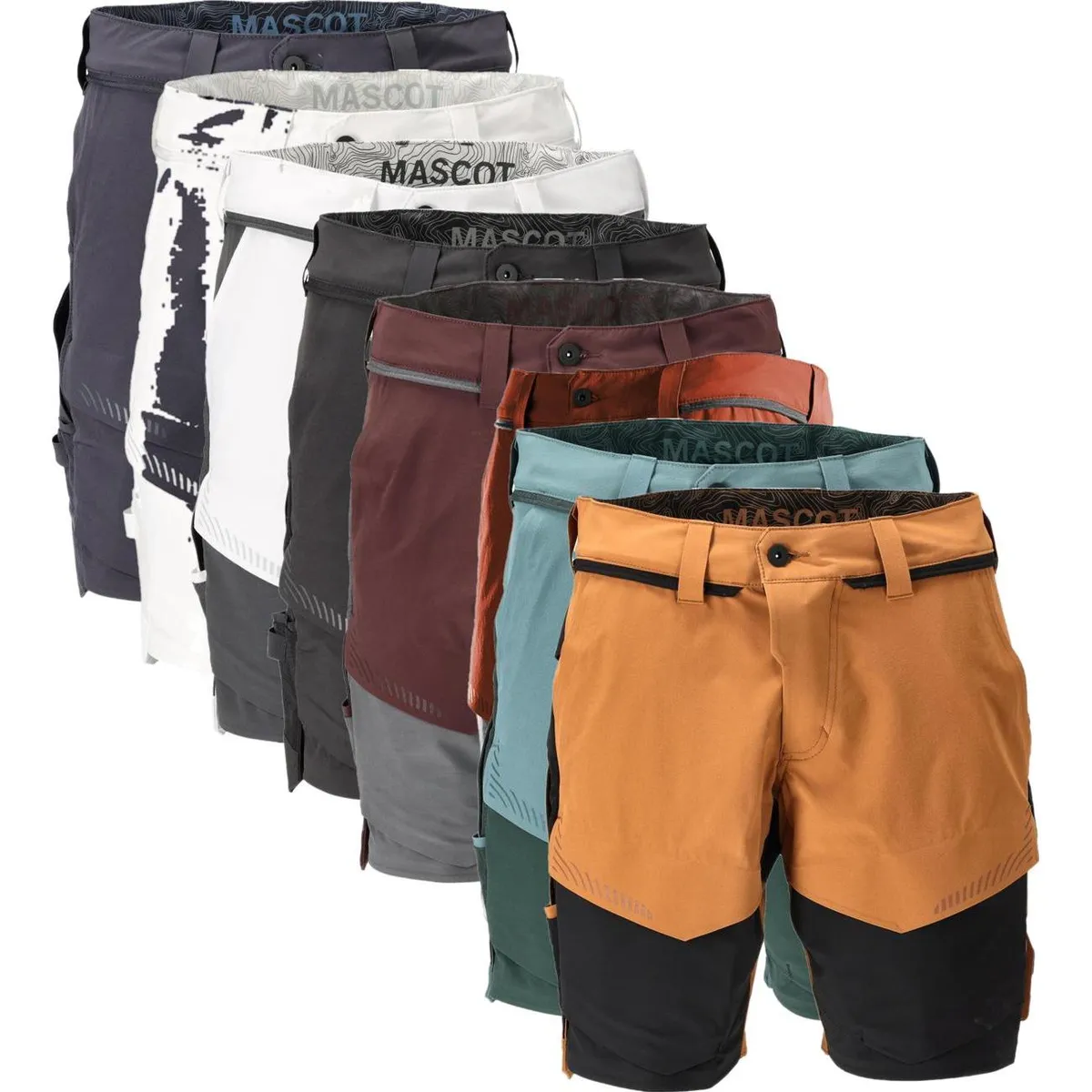 Mascot 22149-605 Customized Shorts mørk sand/stengrå 24C54