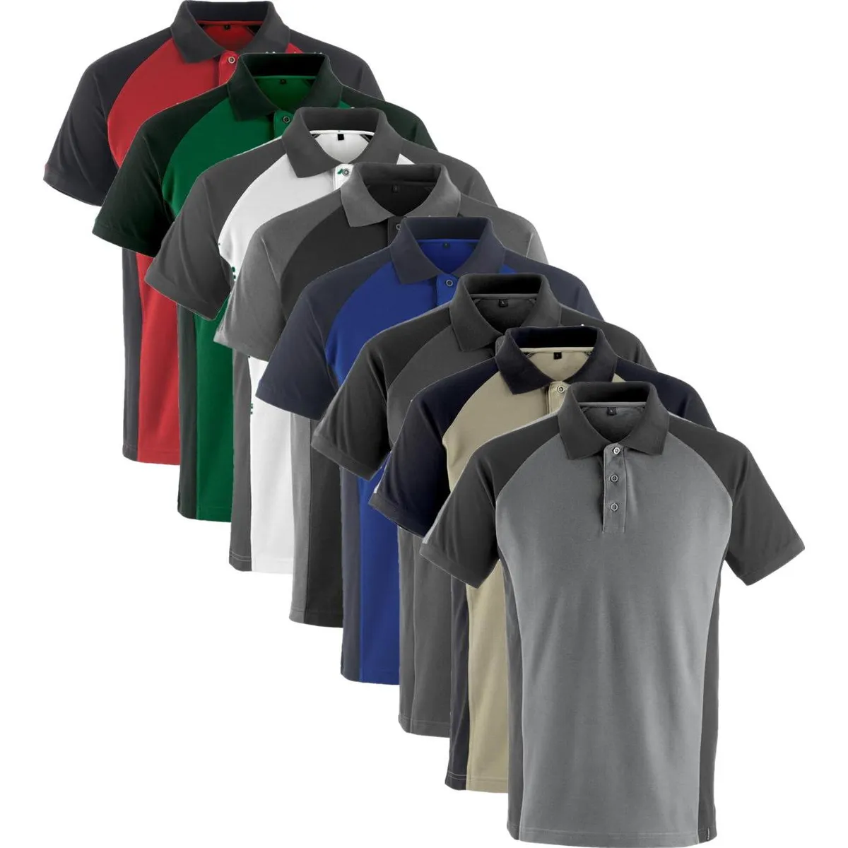 Mascot 50569-961 Unique Bottrop Poloshirt hvid/mørk antracit M