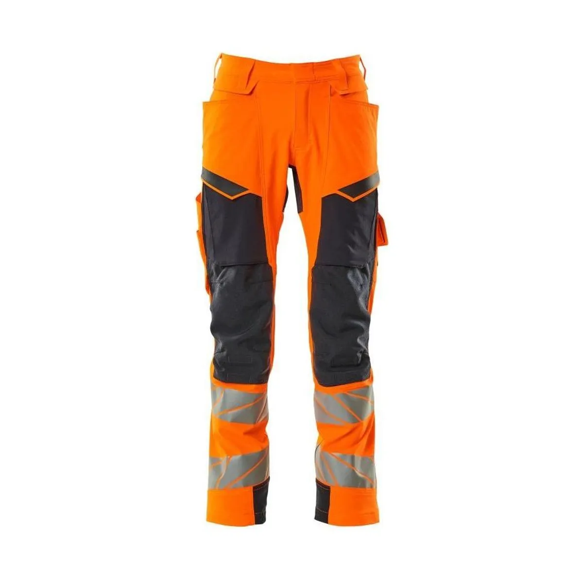 Mascot® Accelerate Safe Arbejdsbukser med knælommer Full Stretch 19279-510-14010 hi-vis orange/mørk marine