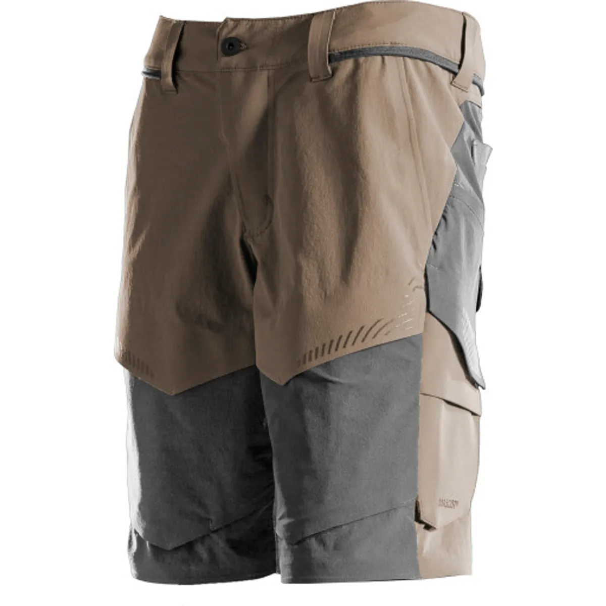 Mascot shorts 22149-605, mørk sand/stengrå, længde 24 str. C54